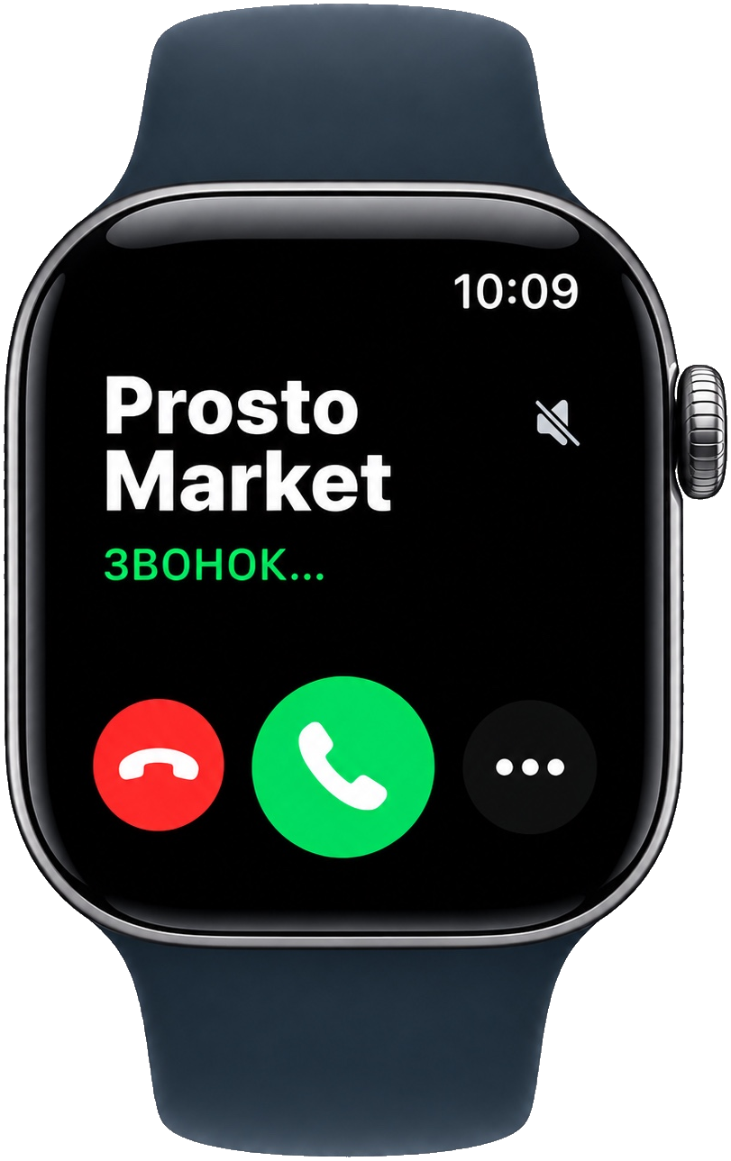 Apple Watch Series 12, Sport Band, Navy Blue, M/L, Алюминий и стекло, Space Gray, 46мм